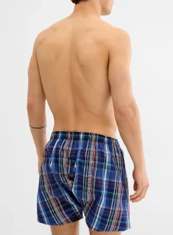 Blue poplin boxer
