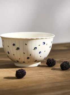 Blueberry harvest large drip bowl