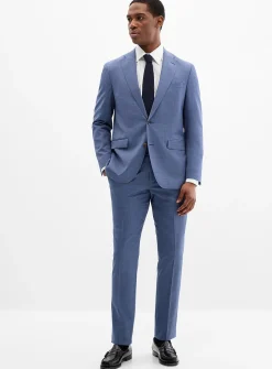 Blueberry piqué suit