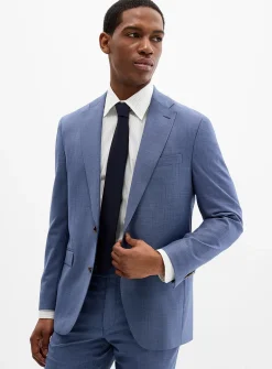 Blueberry piqué suit