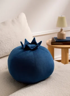 Blueberry velvet cushion