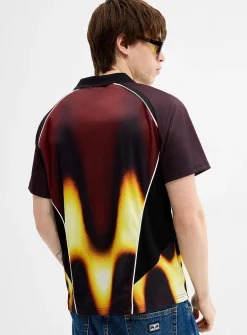 Blurred soccer jersey