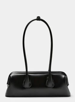 Boat small leather baguette bag