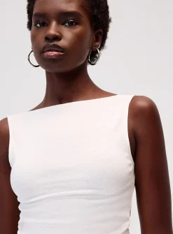 Boat-neck cami