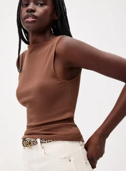 Boat-neck cami