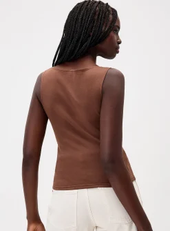 Boat-neck cami