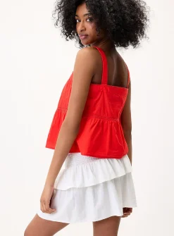 Boho red-orange cami