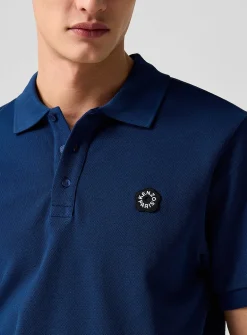 Boke flower patch piqué polo