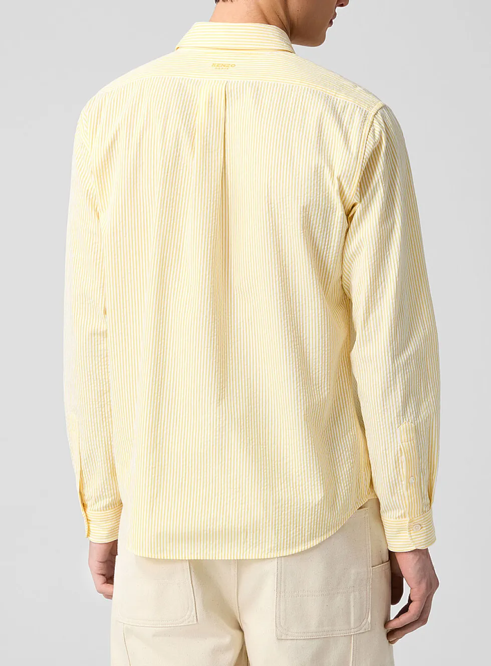 Boke Flower striped seersucker shirt