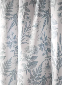 Botanical collage shower curtain