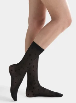 Botanical sheer socks