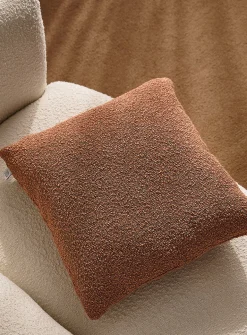 Bouclé fabric removable-cover cushion