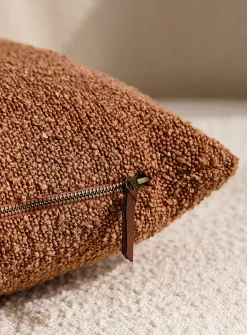 Bouclé fabric removable-cover cushion