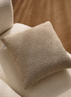 Bouclé fabric removable-cover cushion