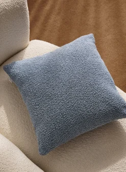 Bouclé fabric removable-cover cushion