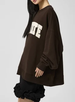 Bouclé logo sweatshirt