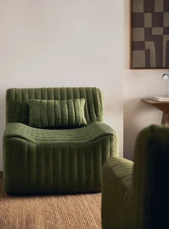 Bouclé texture high-density foam modular chairs