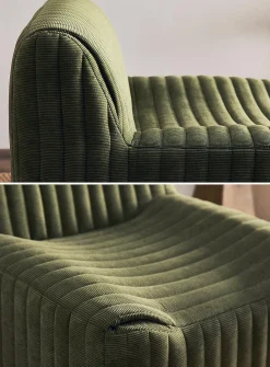 Bouclé texture high-density foam modular chairs