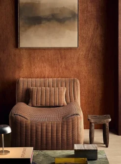 Bouclé texture high-density foam modular chairs