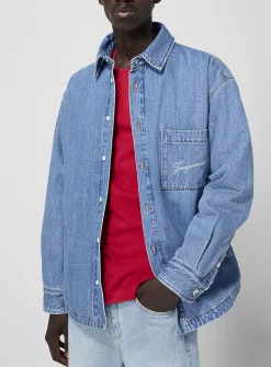 Boulanger padded denim overshirt