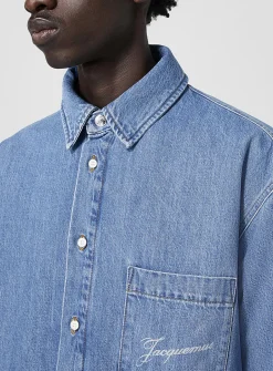 Boulanger padded denim overshirt