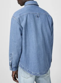 Boulanger padded denim overshirt