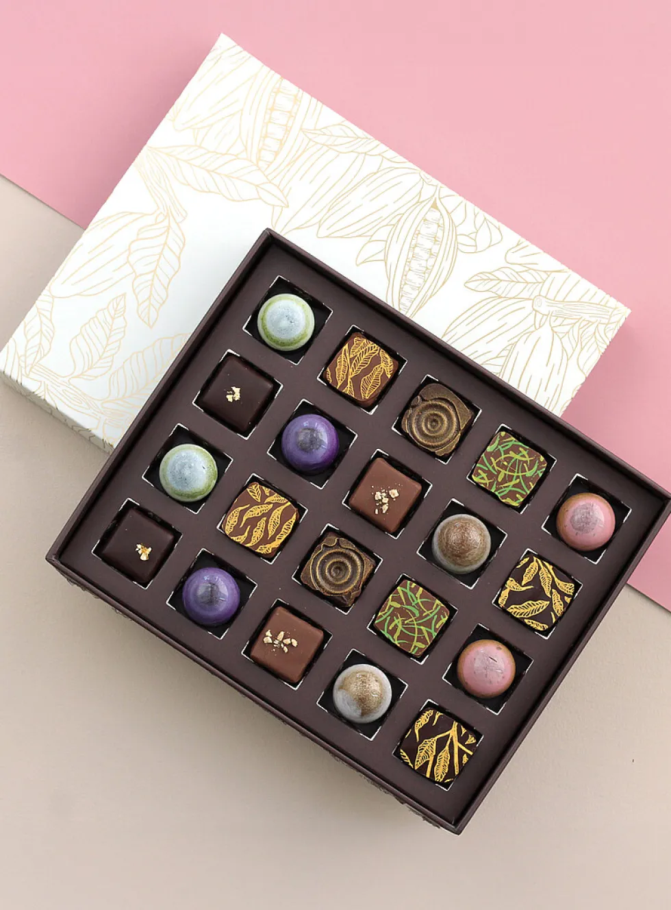 Box of assorted fine chocolates