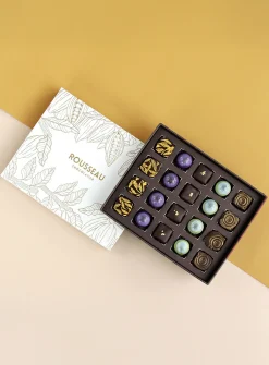 Box of fine dark chocolates