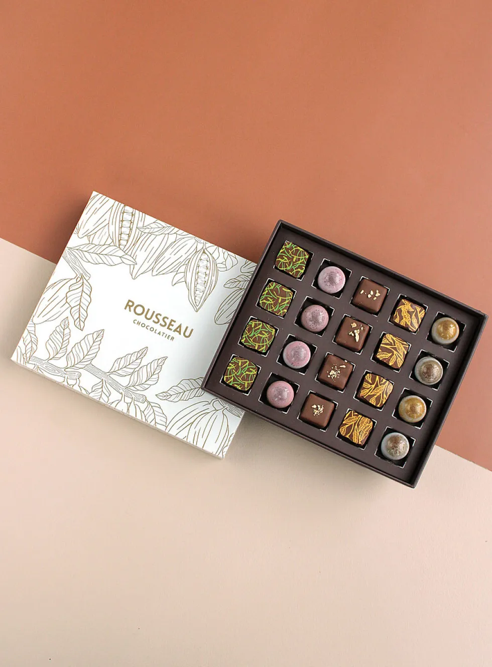 Box of fine milk chocolates