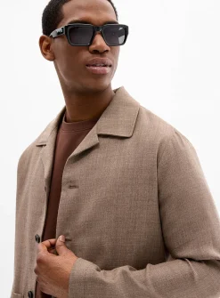 Boxy bistre jacket
