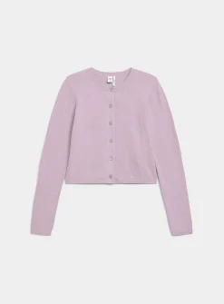 Boxy crew-neck cardigan