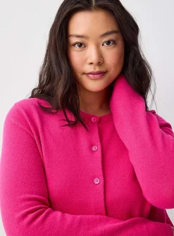 Boxy crew-neck cardigan