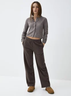 Boxy crew-neck cardigan