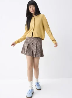 Boxy crew-neck cardigan