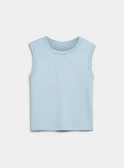 Boxy-fit Pima cotton cami