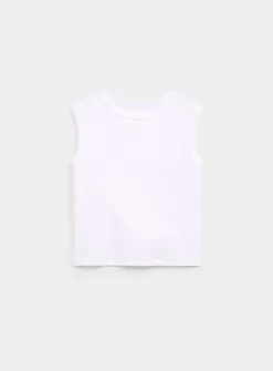Boxy-fit Pima cotton cami
