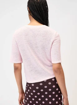Boxy-fit short-sleeve cardigan