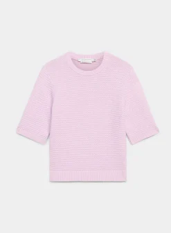 Boxy-fit textured sweater