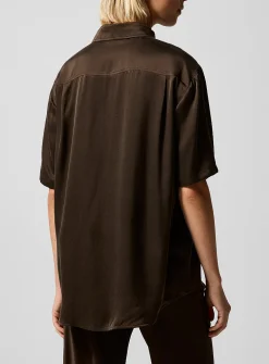 Boyfriend pure silk shirt