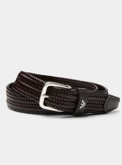 Braided leather belt