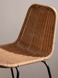 Braided polyresin counter stool