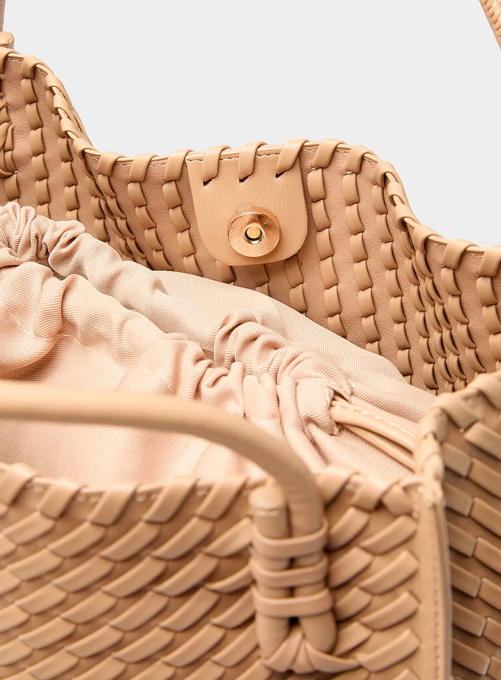 Braided square tote bag