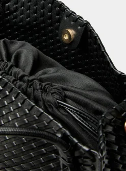 Braided square tote bag