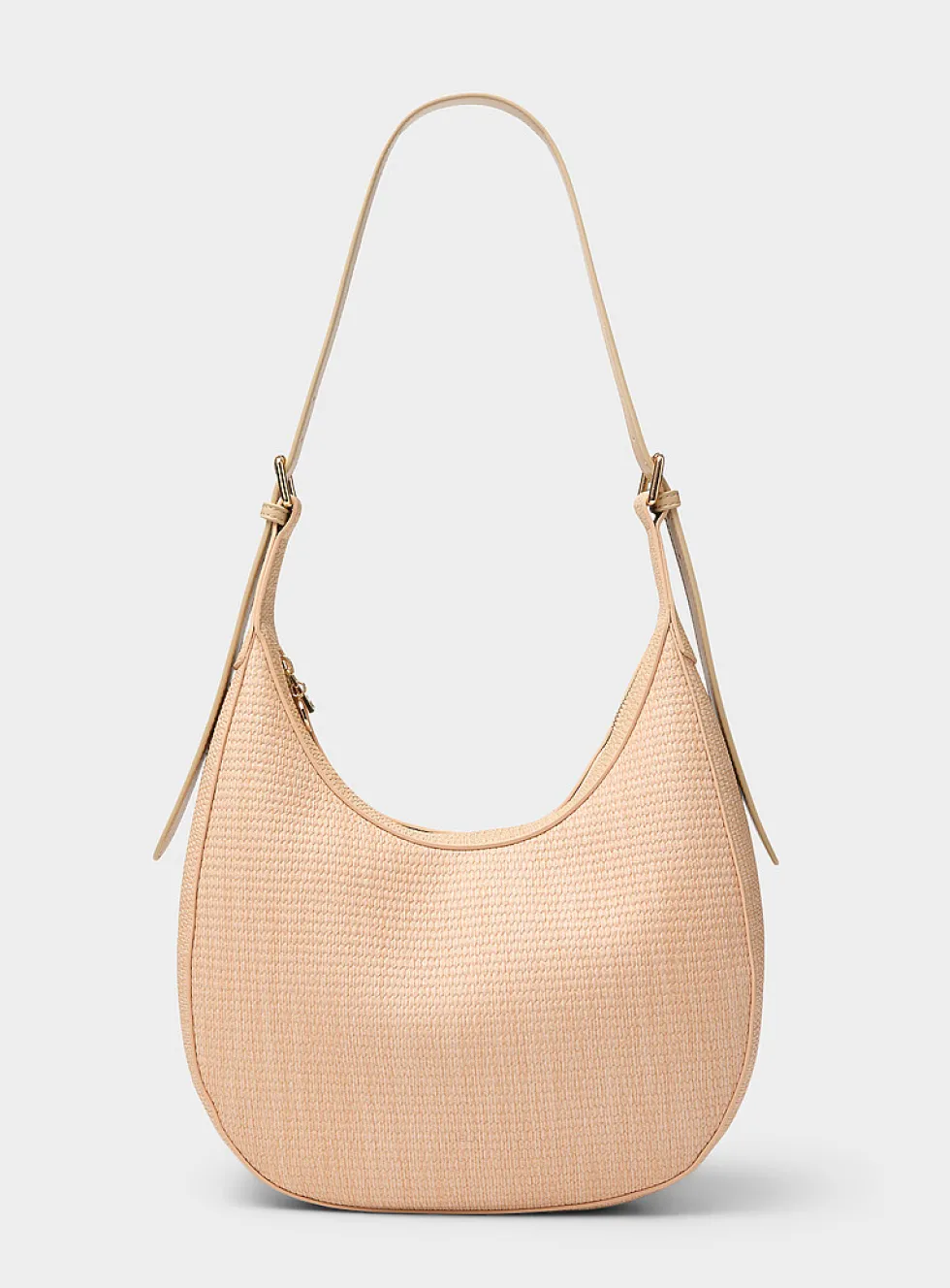 Braided-texture hobo bag