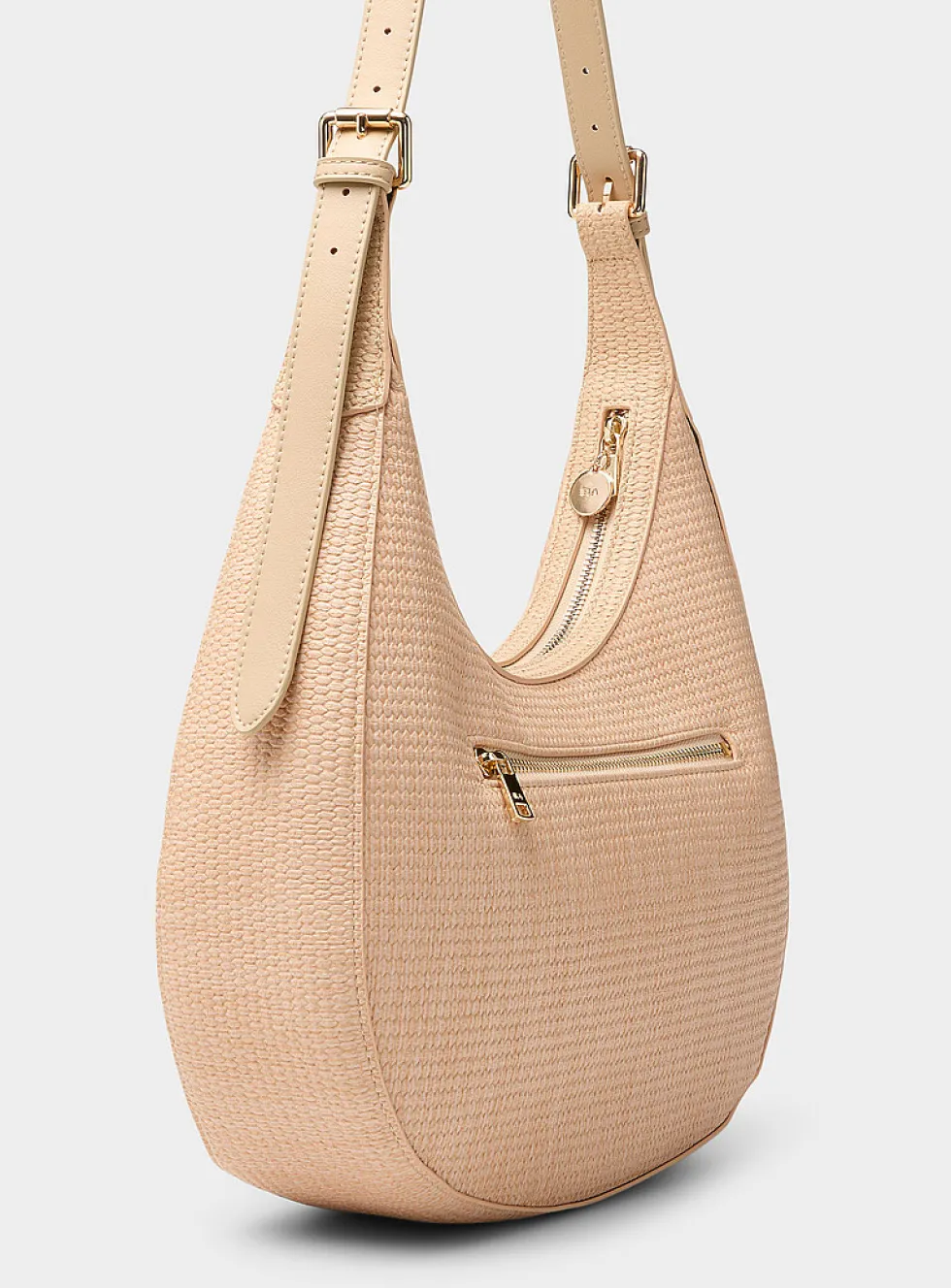 Braided-texture hobo bag