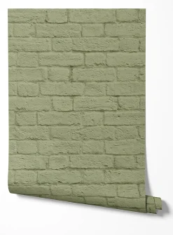 Brick illusion wallpaper strip