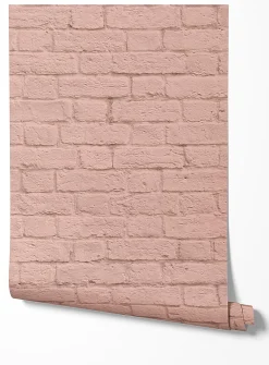 Brick illusion wallpaper strip