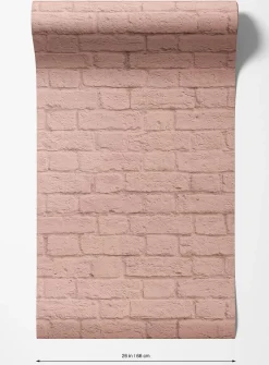 Brick illusion wallpaper strip