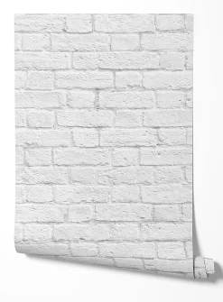 Brick illusion wallpaper strip