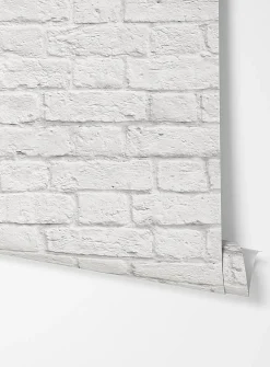 Brick illusion wallpaper strip
